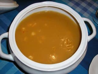 Crema de gambas
