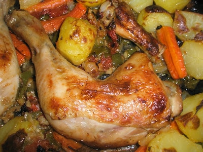 Menestra de verduras con pollo