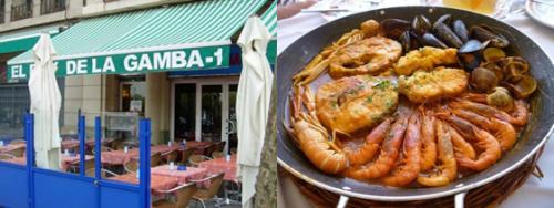 Un restaurante económico y de fama internacional en Barcelona: El Rey de la Gamba