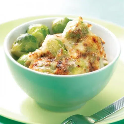 Coles de Bruselas gratinadas