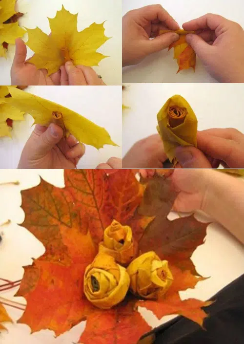 Cómo hacer rosas con flores secas