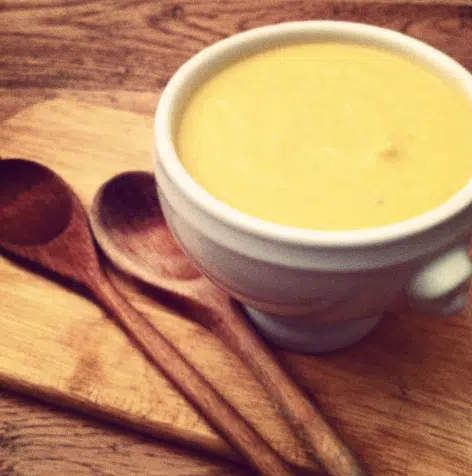 Crema de coliflor con queso