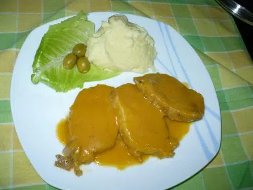 Lomo con salsa de cava