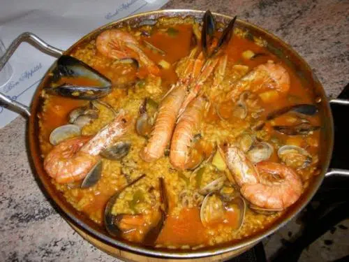 Paella de marisco
