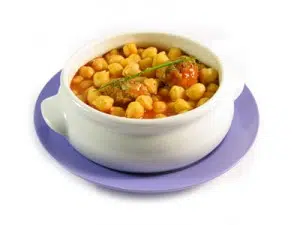 Potaje ligero de garbanzos y verduras